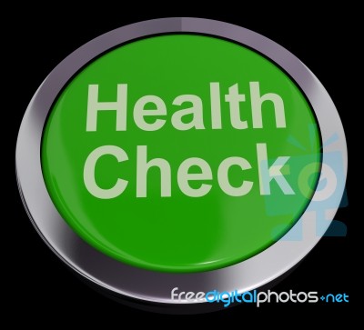 Health Check Button Stock Image