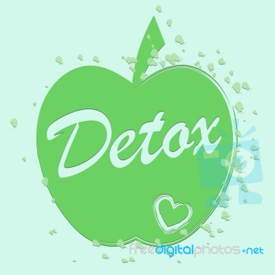 Health Detox Indicates Preventive Medicine And Apples Stock Image