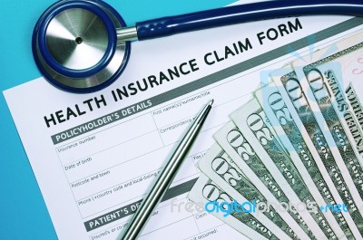 Health Insurance Claim Concept Stock Photo