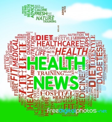Health News Apple Represents Social Media Wellbeing Stock Image