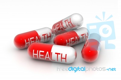 Health Pills Stock Image