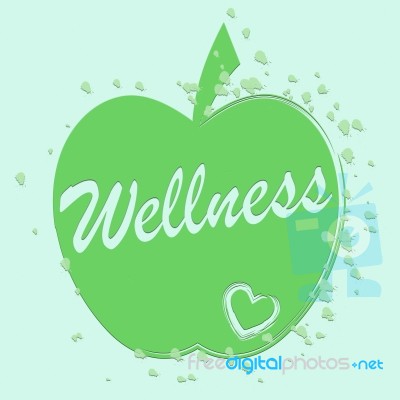 Health Wellness Indicates Preventive Medicine And Apples Stock Image