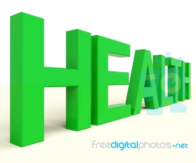 Health Word In Green Stock Image