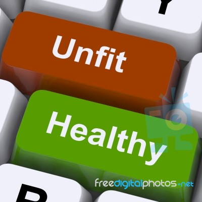 Healthy And Unfit Keys Stock Image