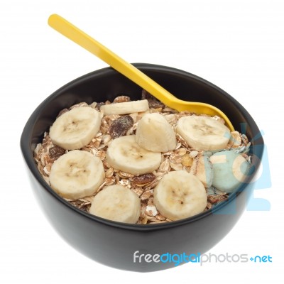 Healthy Breakfast Isolated Stock Photo