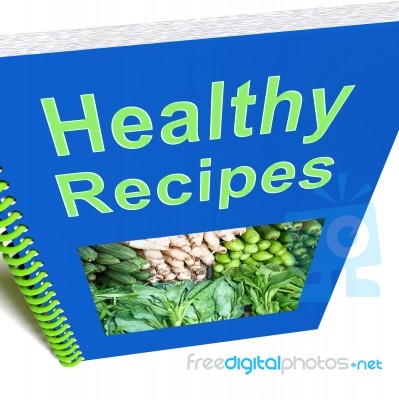 Healthy Recipes Book Stock Image