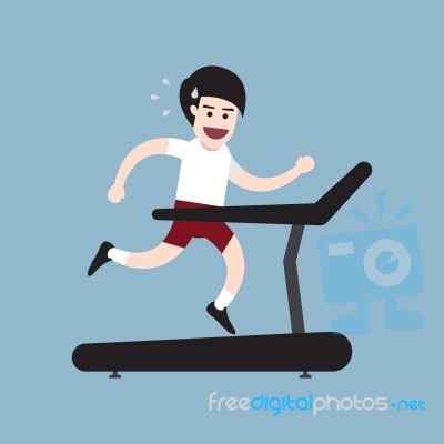 Healthy Running Man Stock Image