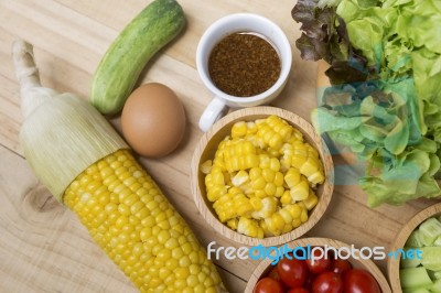 Healthy Salad Concept Stock Photo