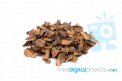 Heap Of Loose Empty Cacao Shells Stock Photo