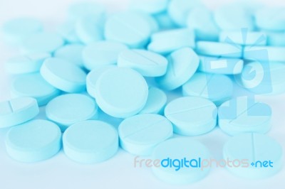 Heap Of Pills Background Stock Photo