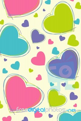 Heart Background Stock Image