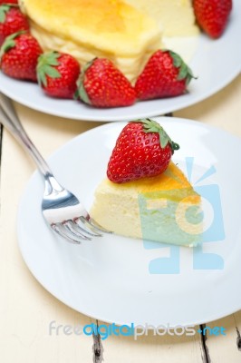 Heart Cheesecake Stock Photo