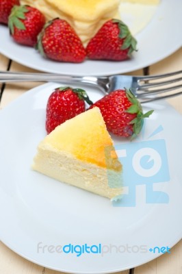 Heart Cheesecake Stock Photo