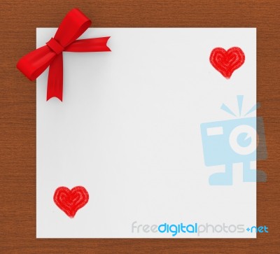 Heart Copyspace Indicates Valentine's Day And Copy-space Stock Image