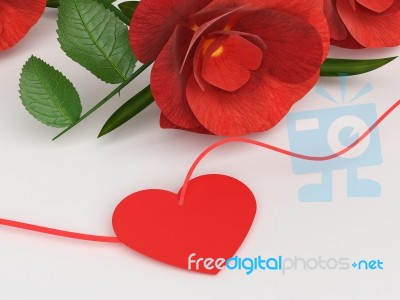 Heart Copyspace Represents Valentines Day And Blank Stock Image