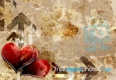 Heart Design Background Stock Image