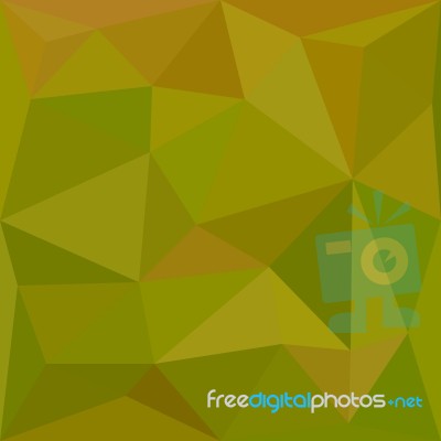 Heart Gold Green Abstract Low Polygon Background Stock Image