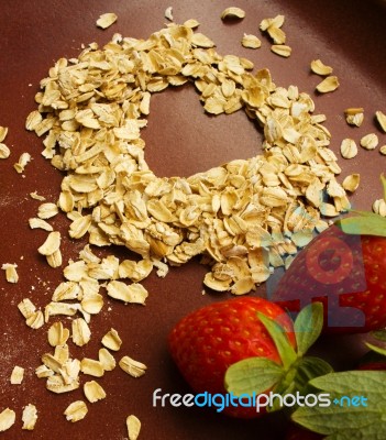 Heart Healthy Oats Stock Photo