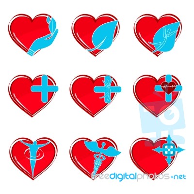 Heart Icons Stock Image