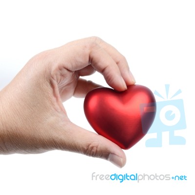 Heart In Hand Stock Photo