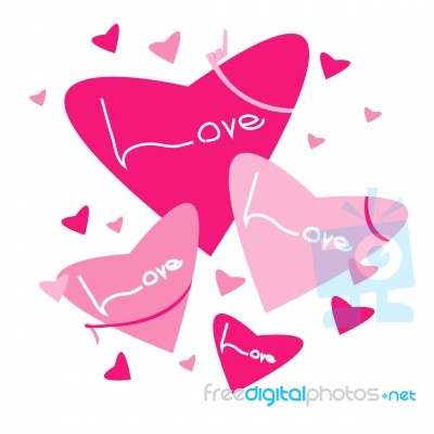 Heart Love Group Stock Image