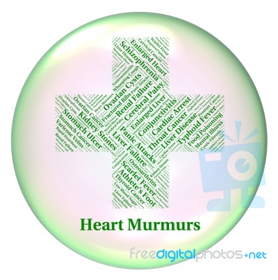 Heart Murmurs Shows Poor Health And Afflictions Stock Image