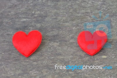 Heart On A Wooden Board Stock Photo