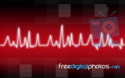 Heart Pulse Illustration Stock Image