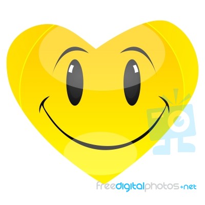 Heart Smiley Stock Image