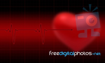 Heartbeat Desgn Stock Photo