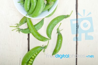 Hearthy Fresh Green Peas Stock Photo