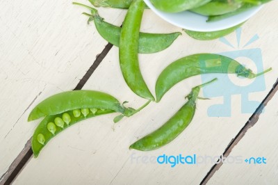 Hearthy Fresh Green Peas Stock Photo