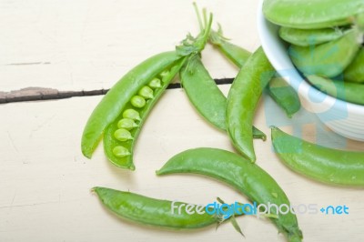 Hearthy Fresh Green Peas Stock Photo