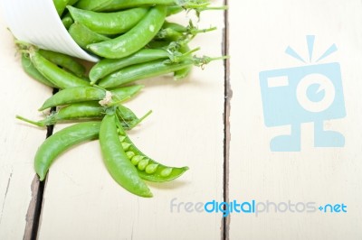 Hearthy Fresh Green Peas Stock Photo