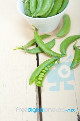 Hearthy Fresh Green Peas Stock Photo