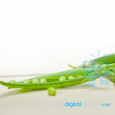 Hearthy Fresh Green Peas Stock Photo