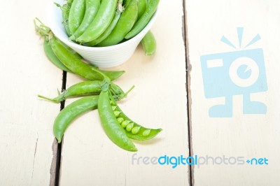 Hearthy Fresh Green Peas Stock Photo