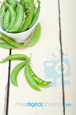 Hearthy Fresh Green Peas Stock Photo