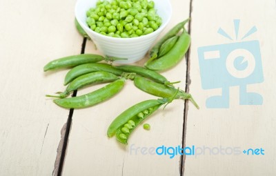 Hearthy Fresh Green Peas Stock Photo