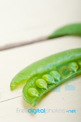 Hearthy Fresh Green Peas Stock Photo