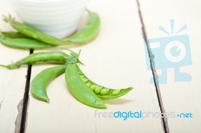 Hearthy Fresh Green Peas Stock Photo