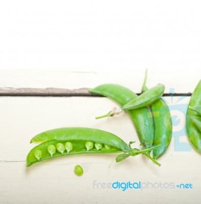 Hearthy Fresh Green Peas Stock Photo