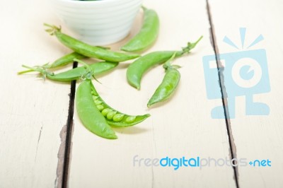 Hearthy Fresh Green Peas Stock Photo