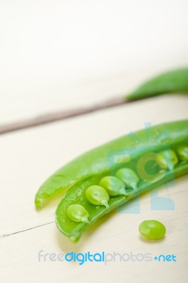 Hearthy Fresh Green Peas Stock Photo