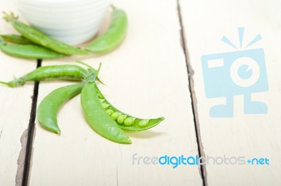 Hearthy Fresh Green Peas Stock Photo