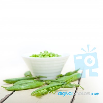 Hearthy Fresh Green Peas Stock Photo