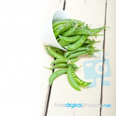 Hearthy Fresh Green Peas Stock Photo