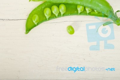 Hearthy Fresh Green Peas Stock Photo