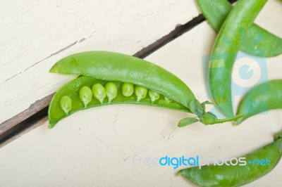 Hearthy Fresh Green Peas Stock Photo