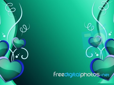 Hearts Background Means Anniversary  Marriage Or Couples
 Stock Image